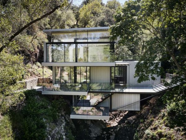 Rare California Home Suspended Over a Creek 