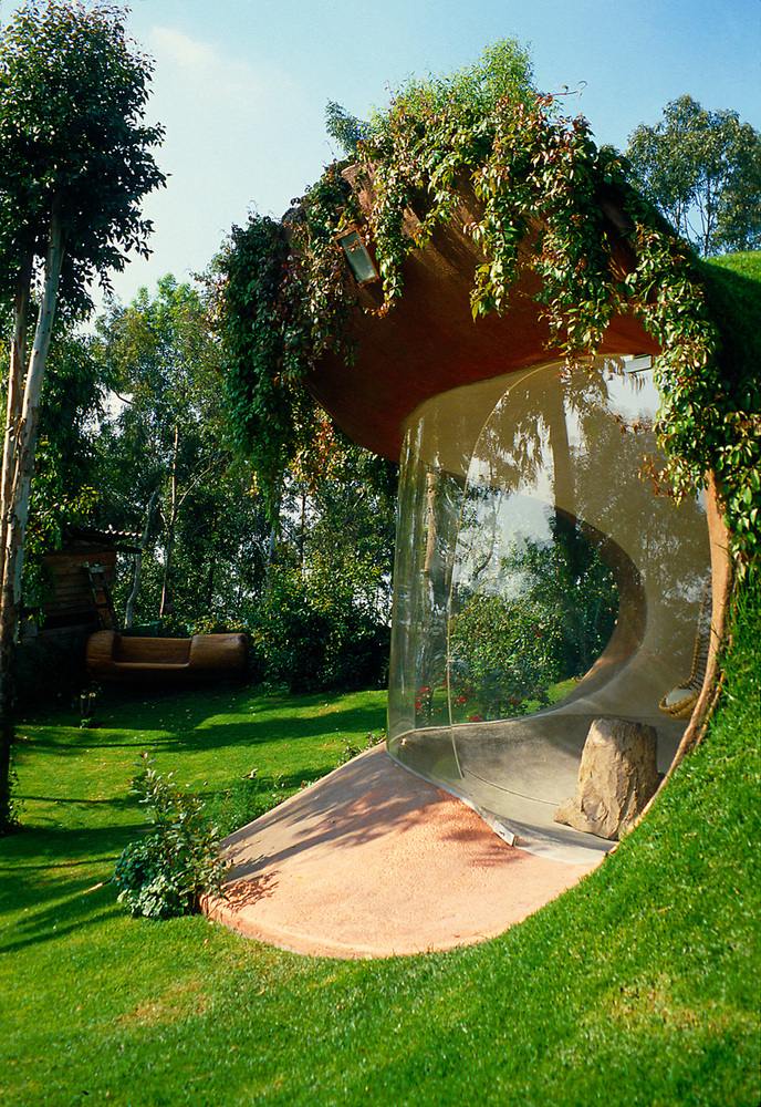 Organic House Underground Javier Senosiain Curved Window